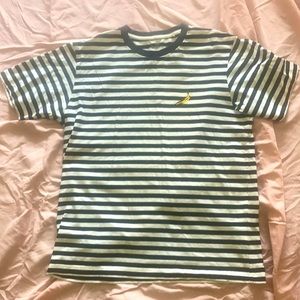 Men’s large Andy Warhol striped t shirt